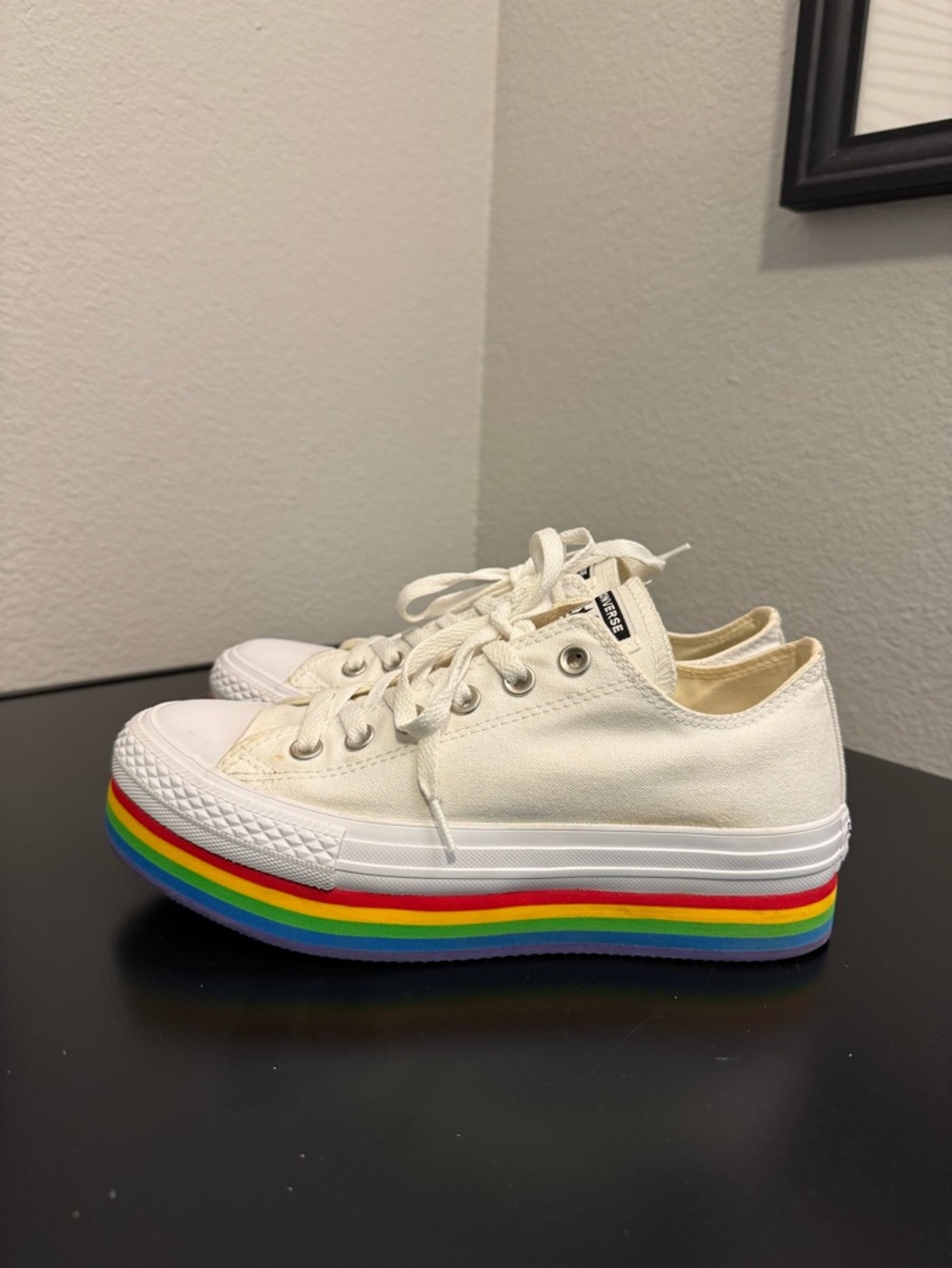 Converse All Star Platform Low Top Rainbow